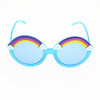 Fashionable children's rainbow sunglasses, cute sun protection cream, glasses solar-powered, new collection, UF-protection
