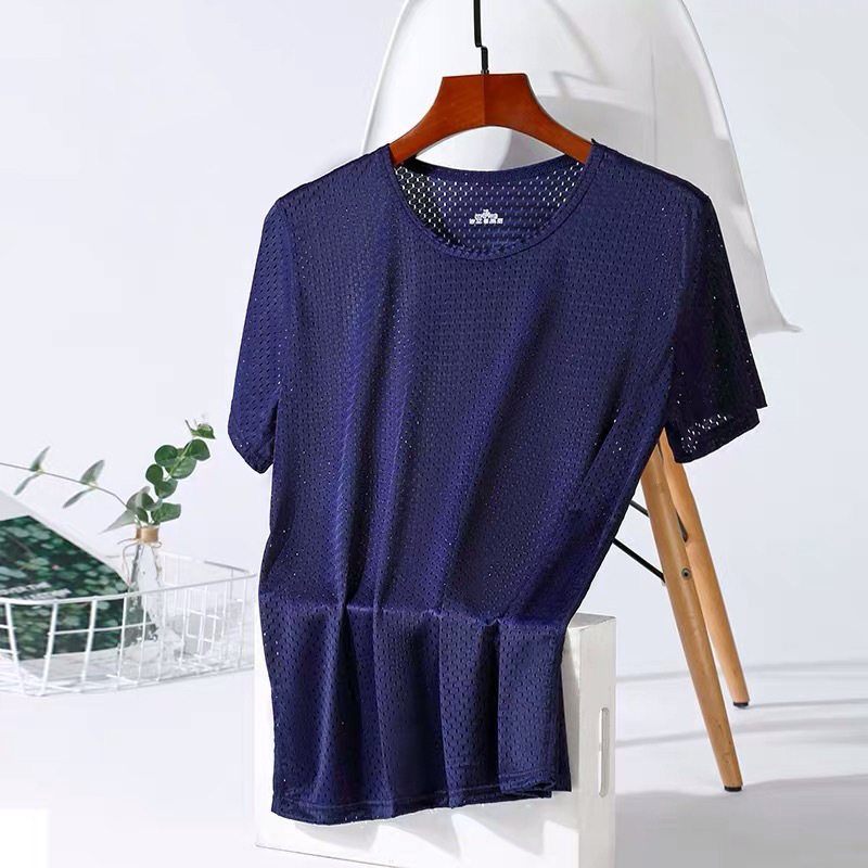 Malla de manga corta: Azul Marino