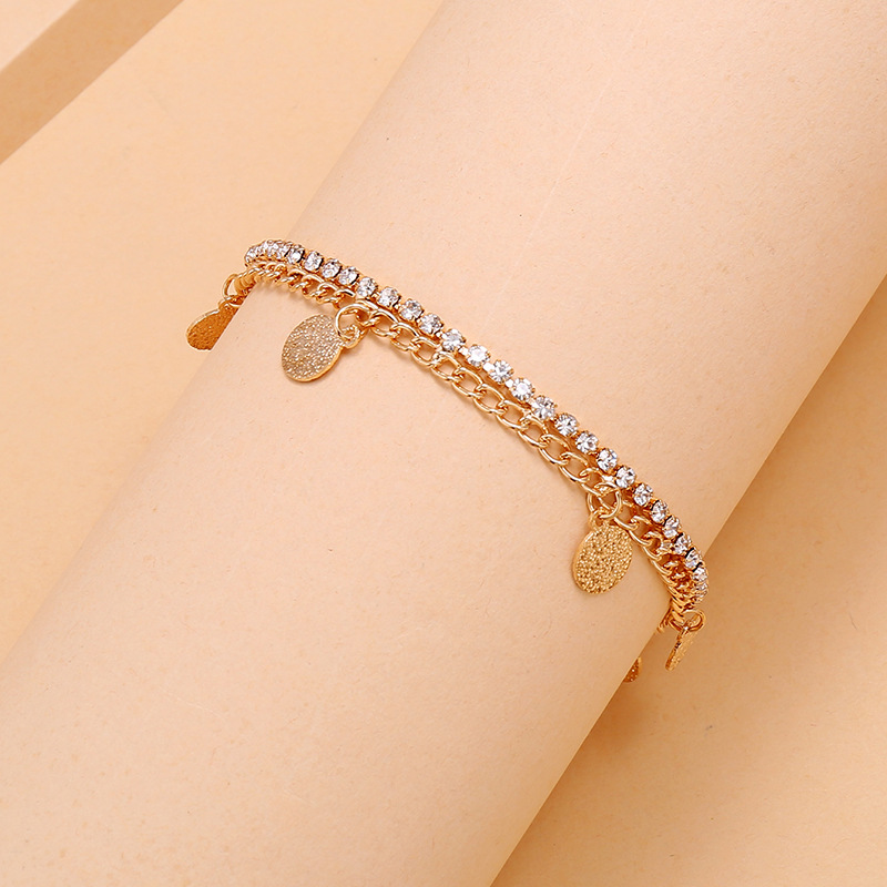 Fashionable Simple Summer New Round Anklet Retro Anklet Wholesale Nihaojewelry display picture 5