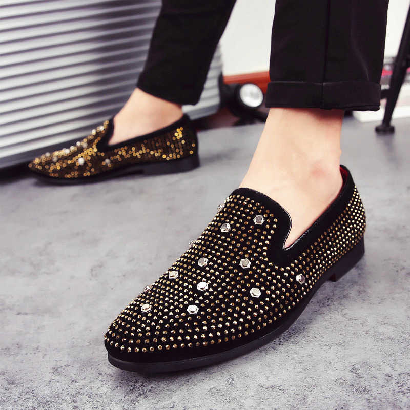 Fußballwettbewerb, Schönheit, Mode, Nachtclub, koreanische Version, lässiger Strass, personalisierte Schuhe, Friseur,_voghion.com