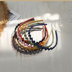 Little fairy wavy headband 2 yuan store supply Yiwu small commodity basic hair accessories Morandi color headband
