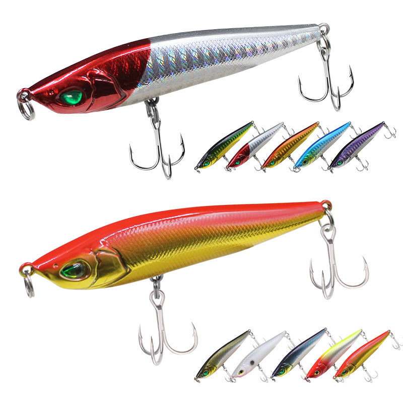 5 Colors Sinking Minnow Fishing Lures Hard Baits Fresh Water Bass Swimbait Tackle Gear