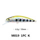 Sinking Minnow Fishing Lures 55mm 6.5g Hard Plastic Baits Fresh Water Bass Swimbait Tackle Gear