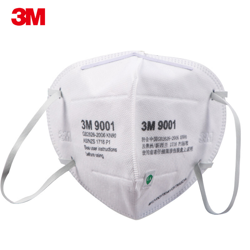 3M9001 9002 máscara anti-niebla y neblina polvo industrial KN90 grado material particulado anti-PM2.5 plegable cabeza desgaste para hombres y mujeres