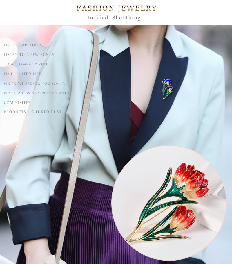 Alloy Flower Brooch display picture 6