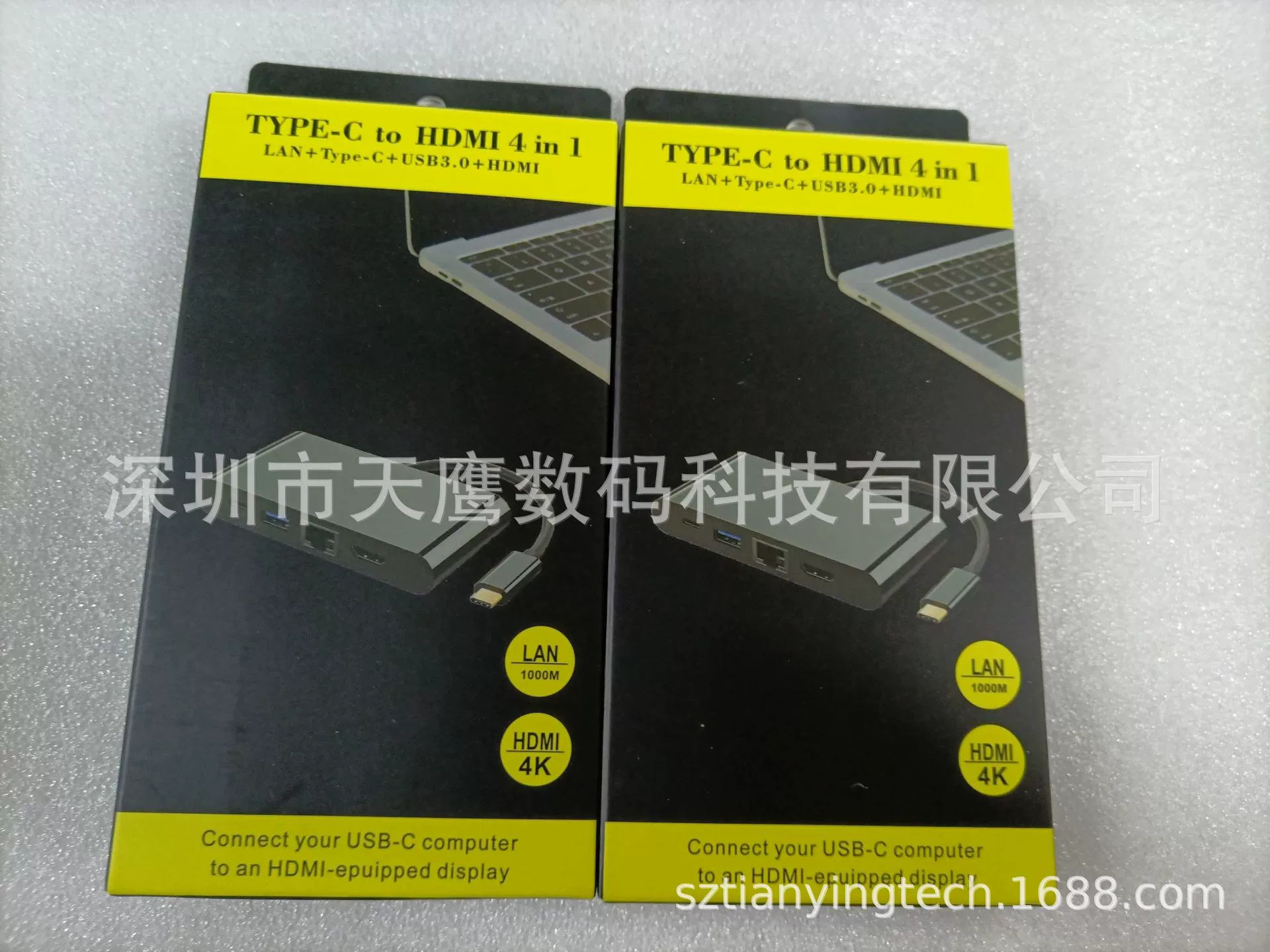 Type-C к HDMI 4 в 1, Lan Type-C USB3.0 HDMI Type-C Гигабитная сетевая карта