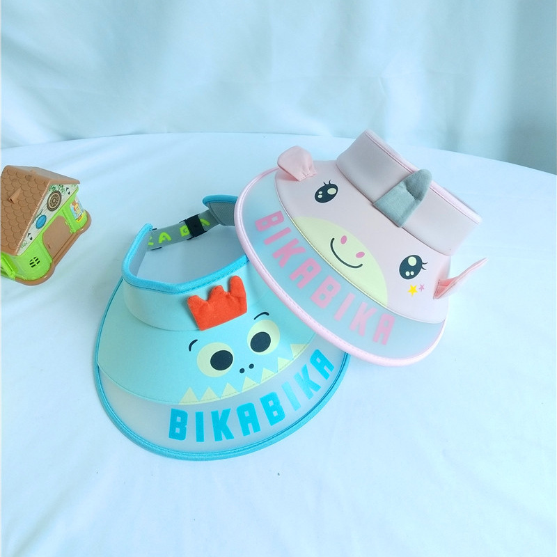 Baby Empty Top Hat Summer Thin Section Children Duck Tongue Sun Hat Big Brim Sunscreen Boy Sun Hat Cartoon Cute display picture 9