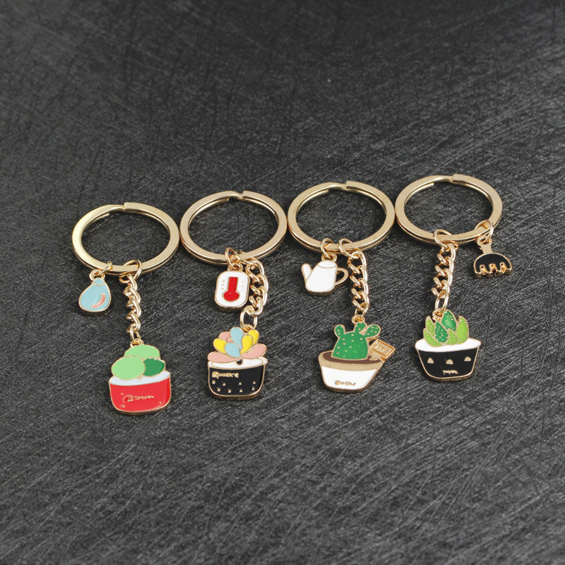 Korean Plant Zinc Alloy Keychain Wholesale display picture 2