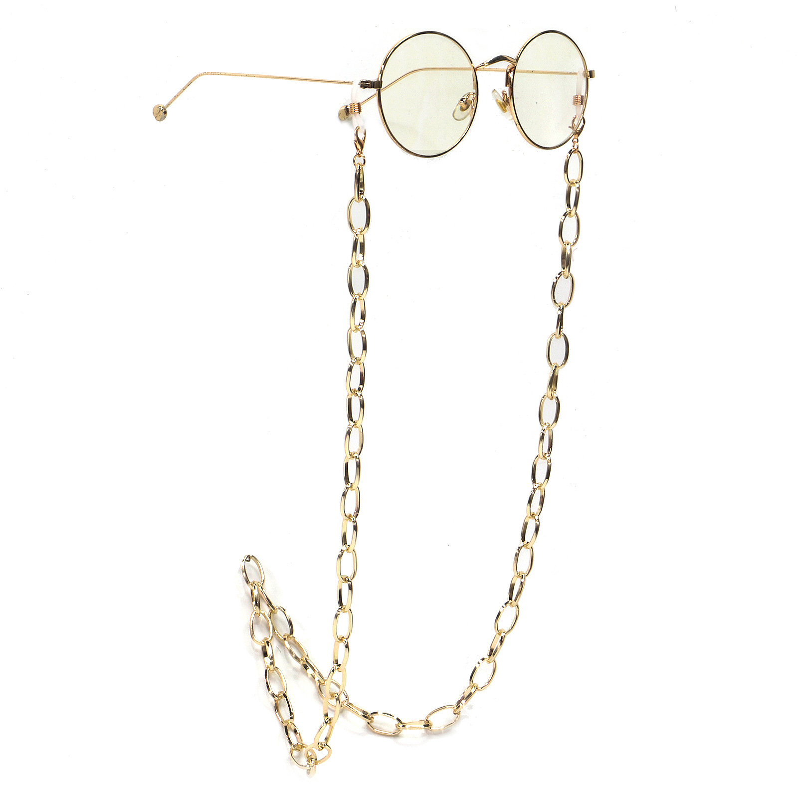 25g Weight Metal Material Gold Color Fashionable And Simple Color Retention Gold Thick Aluminum Chain Glasses Rope Metal Glasses Chain Wholesale Nihaojewelry 3