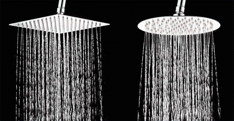 304 stainless steel ultra-thin top shower head, pressure-increasing water-saving shower head, cross-border exclusive supply undefined