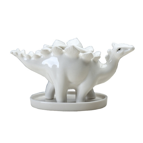 Supply of gardening cross-border creative succulent flowerpots indoor desktop cartoon ceramic flowerpots dinosaur ornaments