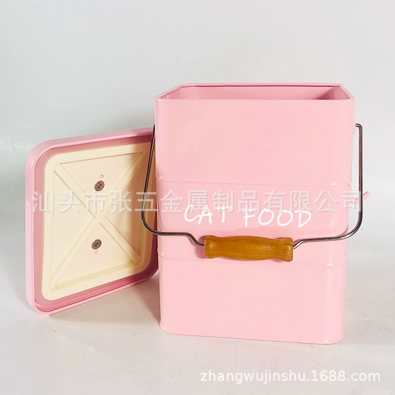 Источник Заводская бочка для зерна для собак герметичная влагостойкая бочка для кошачьего зерна 2,5 кг 5 кг бочка для хранения зерна для домашних животных с ложкой