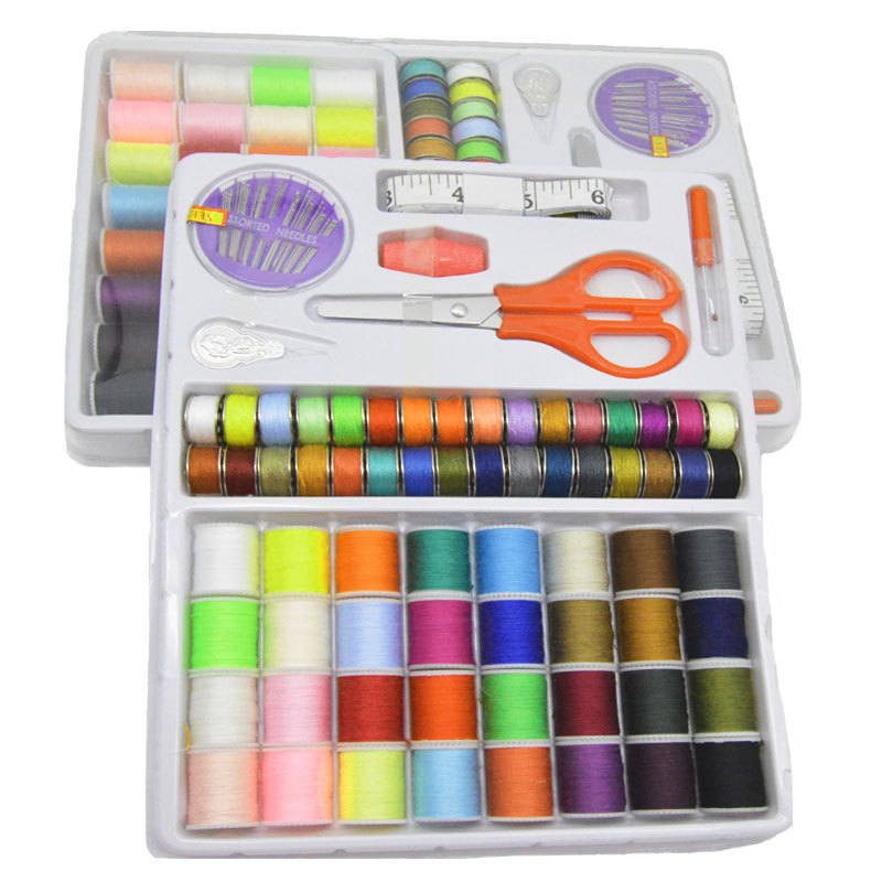 家用DIY手缝针线缝补套装 家用缝纫机底面线梭芯线剪刀缝补工配件