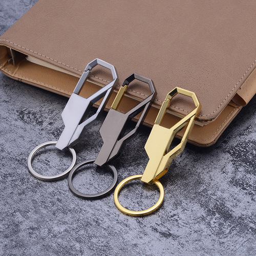 High-end men's car metal keychain, personalized and creative pendant, event gift waist buckle, can be engraved with laser LOGO