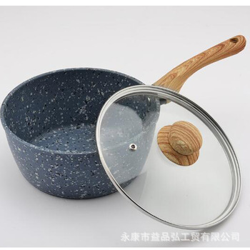 Yipinhong maifan Piedra antiadherente vaporizador leche olla sartén de nieve olla de fideos instantáneos bebé suplemento alimenticio olla regalo traje de comercio exterior