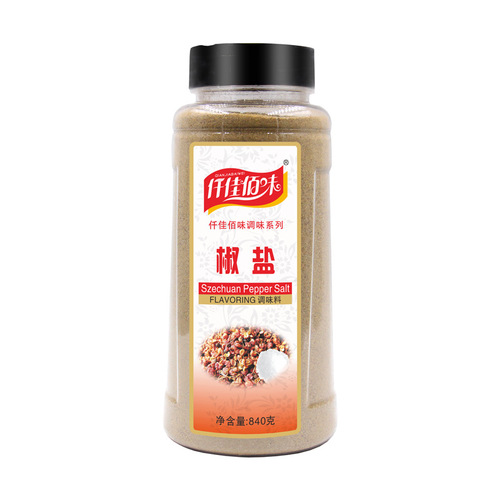 Baijia Liangwei Pepper Salt Powder 840g Bottle Barbecue Seasoning Chicken Cutlet Iron Plate Handheld Pancakes Lamb Skewer Seasoning Wholesale