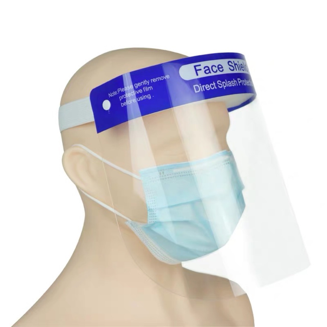 防护面罩高清双面防雾防护面屏防疫防病毒防飞沫防油烟隔离面罩