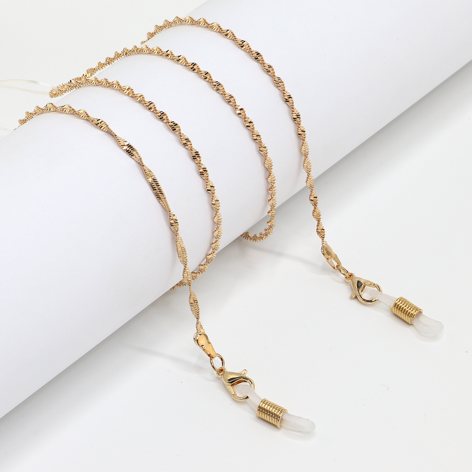 28g Weight Golden Stainless Steel Chain Sunglasses Chain Non-slip Glasses Rope Glasses Chain