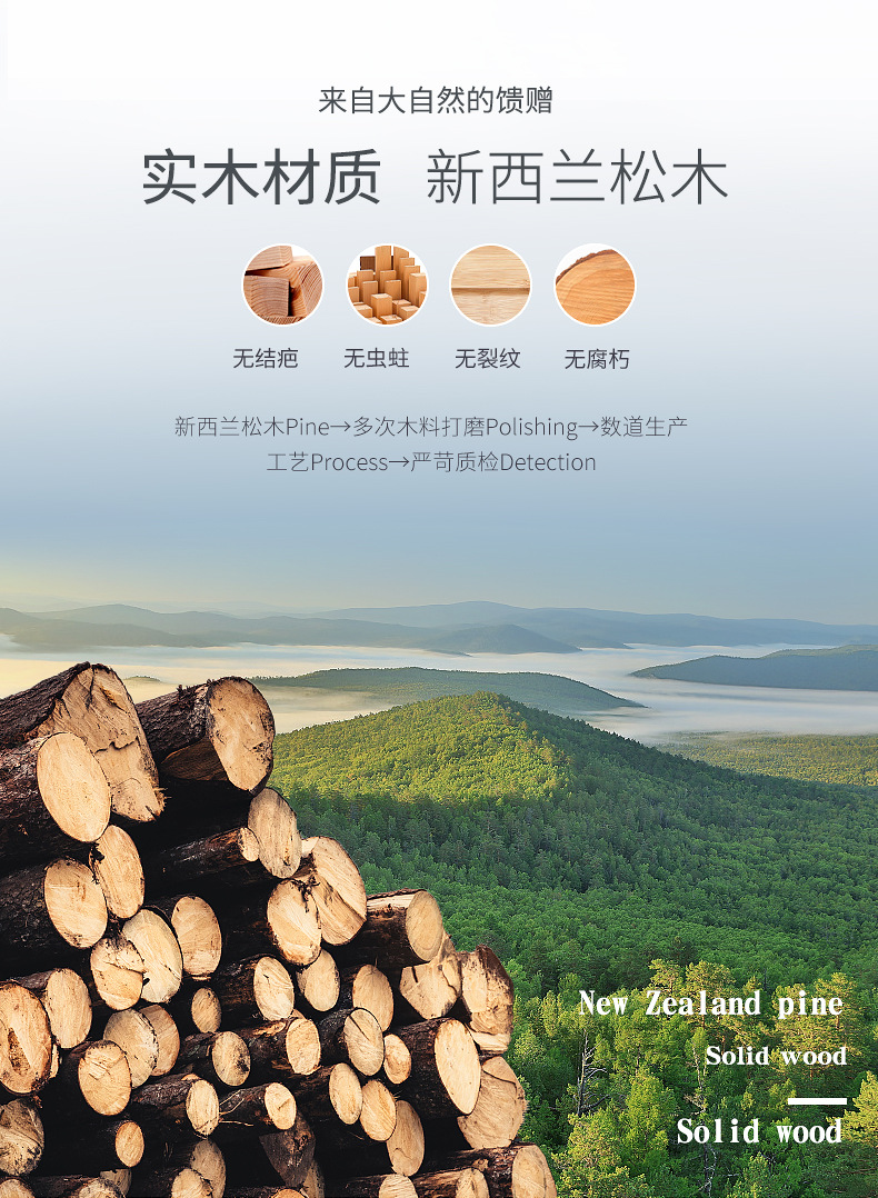 呵宝婴儿床多功能实木油漆白床新生儿摇篮床0-3岁宝宝童床带滚轮详情3