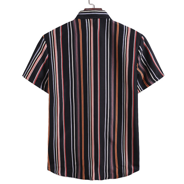 Men’s stripe casual business shirt in summer