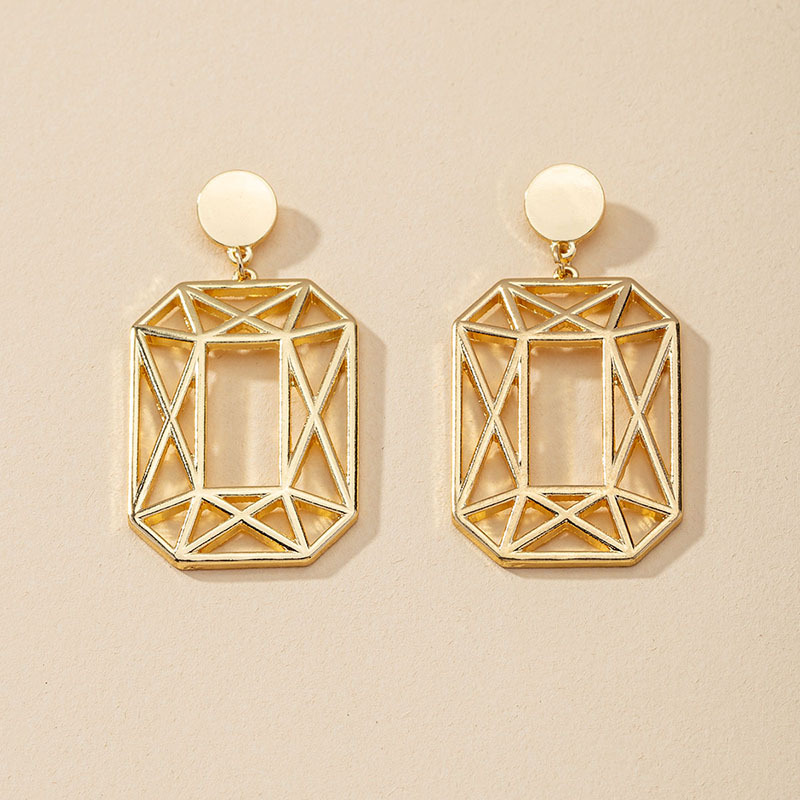 Hot Selling  Fashion Metal Geometric Earrings Wholesale display picture 2