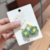 Children's knitted cute hair rope flower-shaped, Korean style