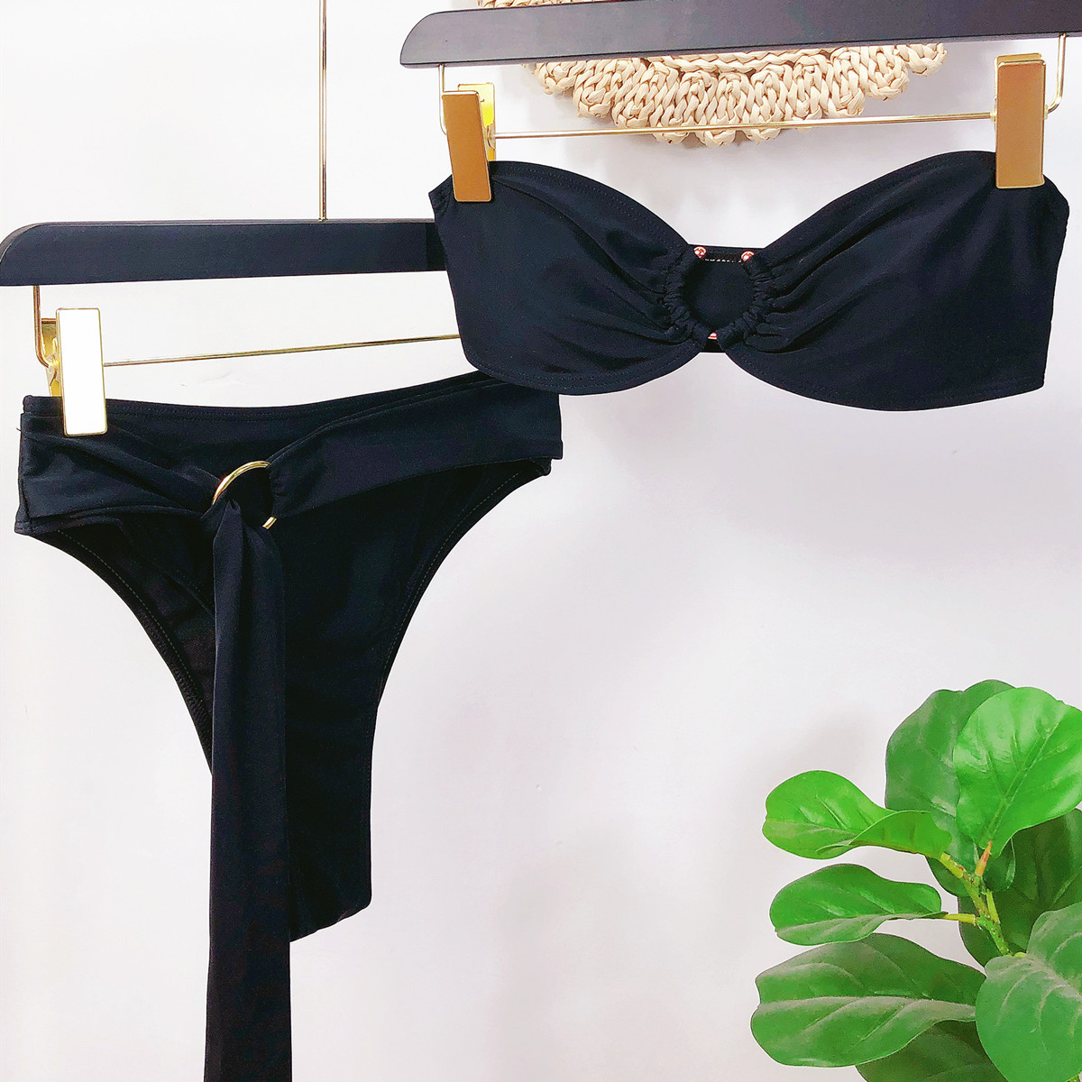 new swimsuit swimwear women's split swimsuit tube top bikini NSDA996