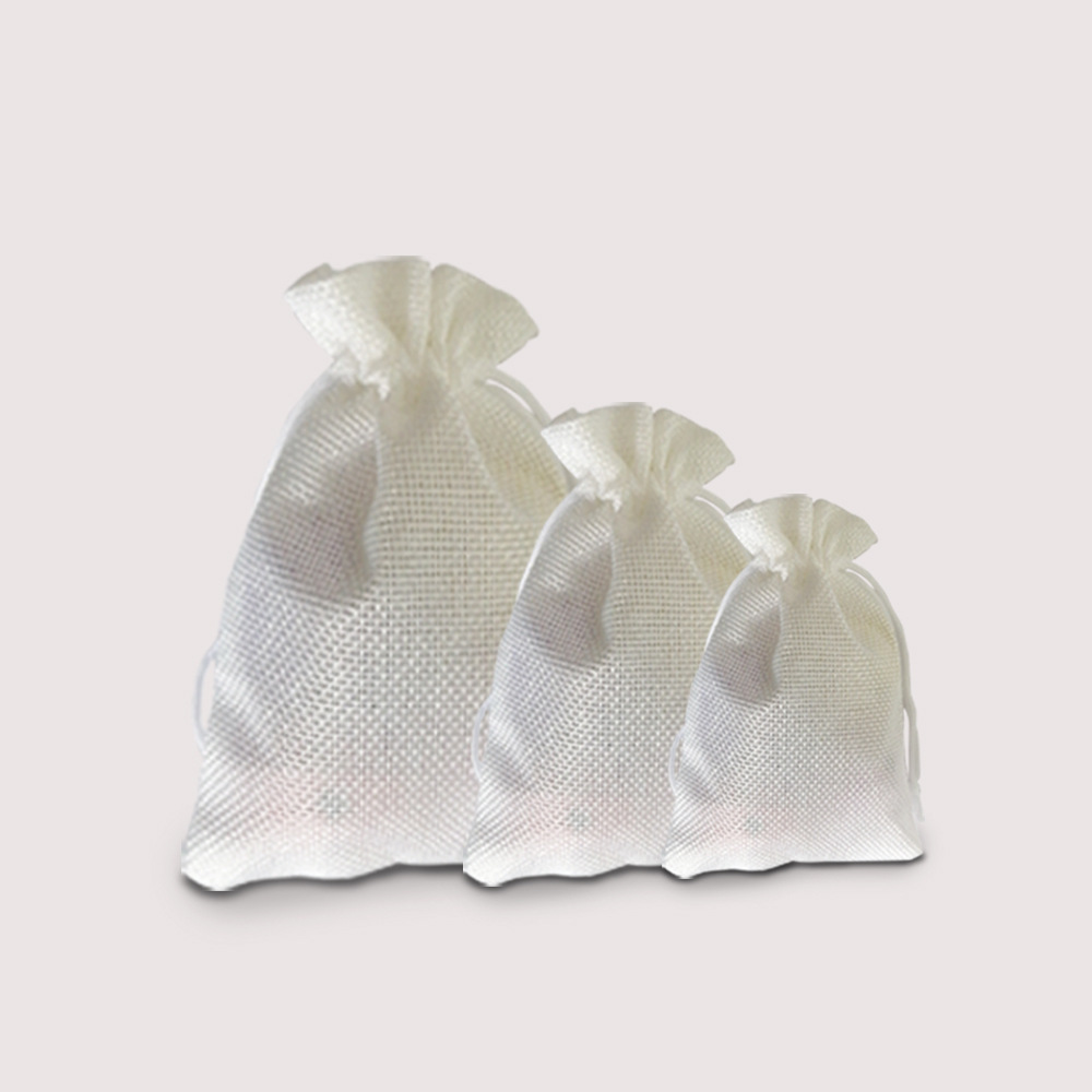 Simple Style Solid Color Cloth Drawstring Jewelry Packaging Bags display picture 3