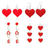wish Europe and America new pattern Cross border love Earrings gules Amazon Peach Valentine's Day Accessories Ear Studs love letter