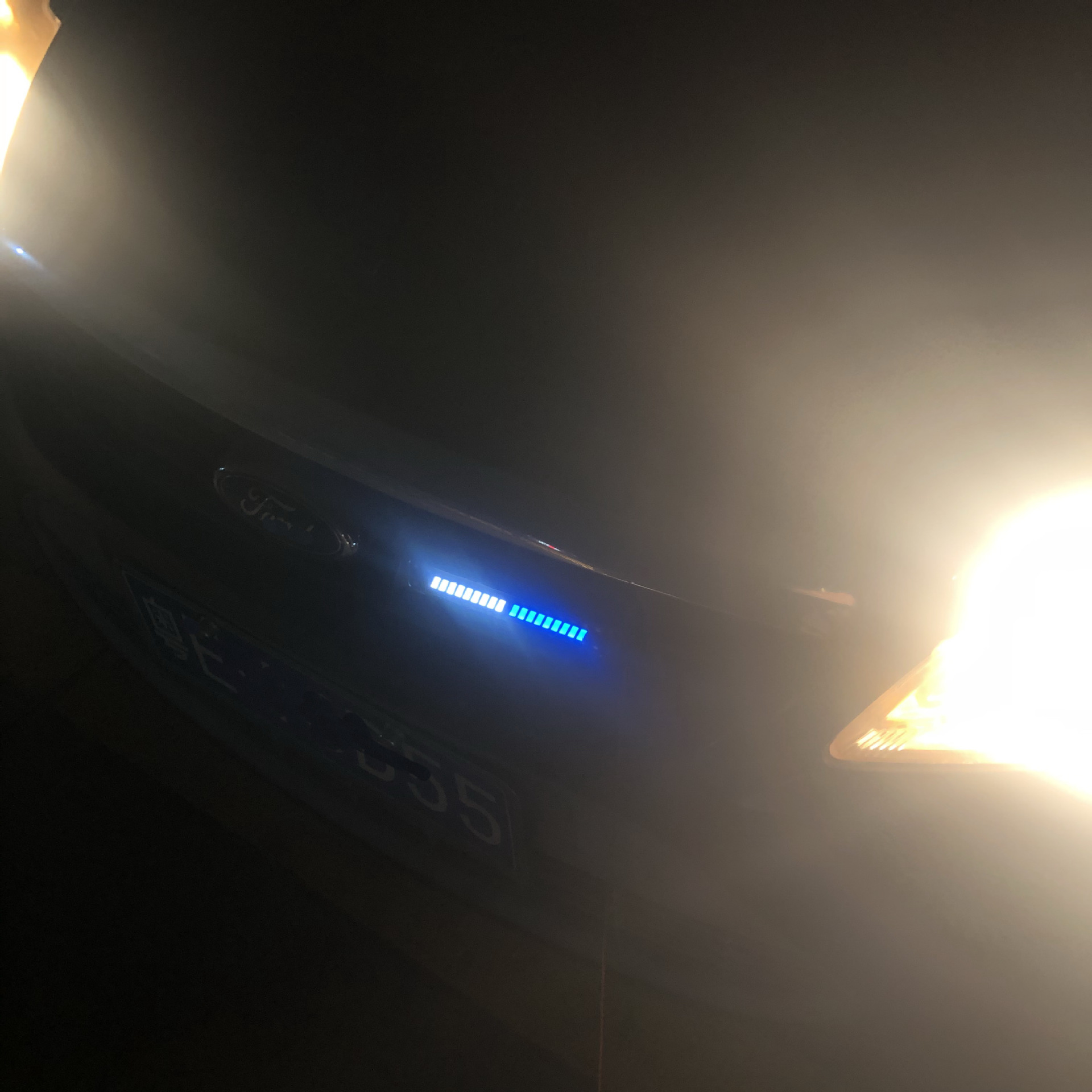 12V 36LED汽车发光中网标灯 轿车皮卡前脸装饰日行灯外饰氛围改装-阿里巴巴