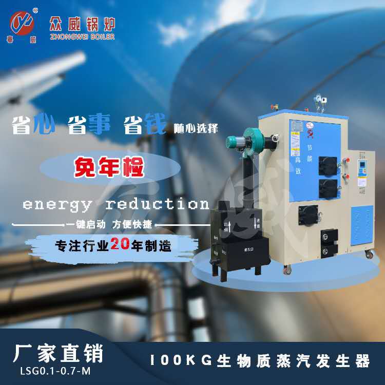 100kg material steam Generator 100kg Biology boiler 100kg Inspection grain boiler