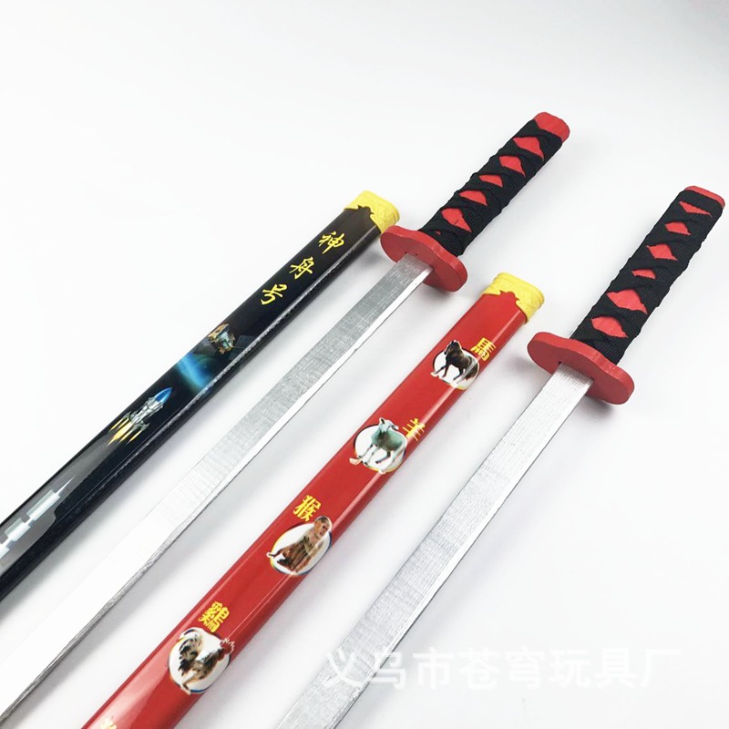 卡通武士竹制天龙宝刀日本刀东洋刀竹木儿童玩具刀剑景区热销工艺-阿里巴巴