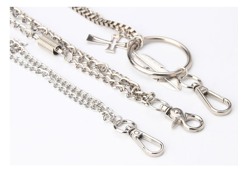 Basic Oval Alloy Iron Unisex Chain Belts display picture 1