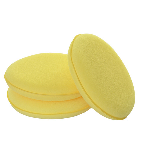 Car Polishing and Waxing Sponge Cleaning Car Washing Sponge Round Pressed Edge Sponge Block 12 Pack