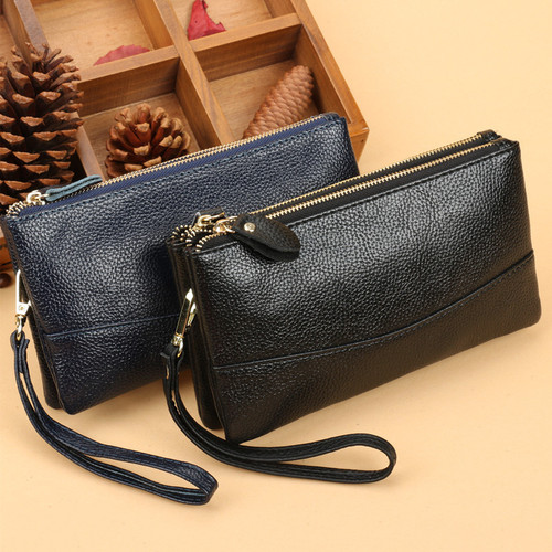 Fashion Handbag for Women, Long Length, Double Zipper, Large Capacity Wallet with Double Layer and Multifunction Phone Bag, Coin Purse
