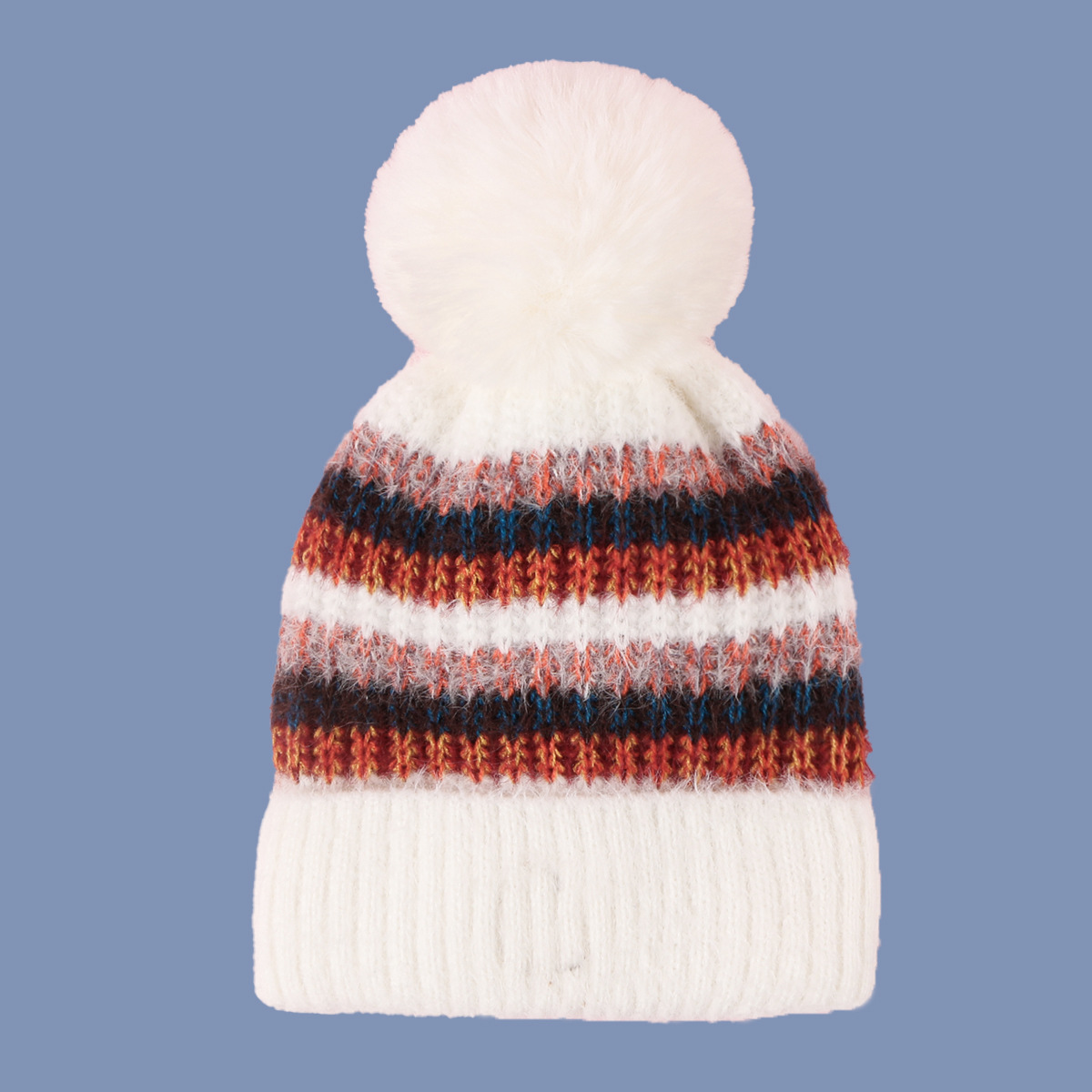 Korean Plus Velvet Warm Fashion Casual Simple Knitted Hat display picture 3