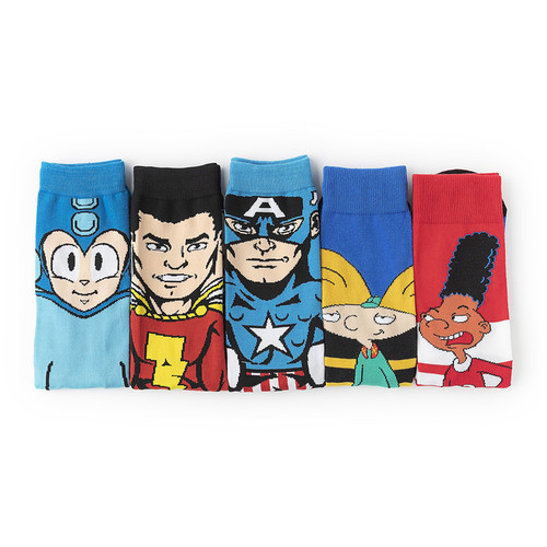 Wholesale men's sports fashion socks European and American creative mid-calf socks women's cotton manufacturers cross-border cartoon socks new personalized cotton socks