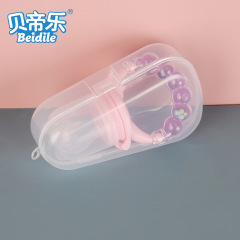 Factory Supply Water Droplet Box Baby Teether Fruit and Vegetable Fun Triangle PP Storage Water Droplet Shaped Transparent Box