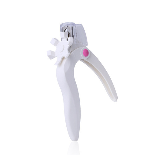 Nail Art One-Word Cut U-Shaped Nail Clipper French Shaping Artificial Nail UV Gel Nail Cutter with Card Packaging Contains Rotating Head