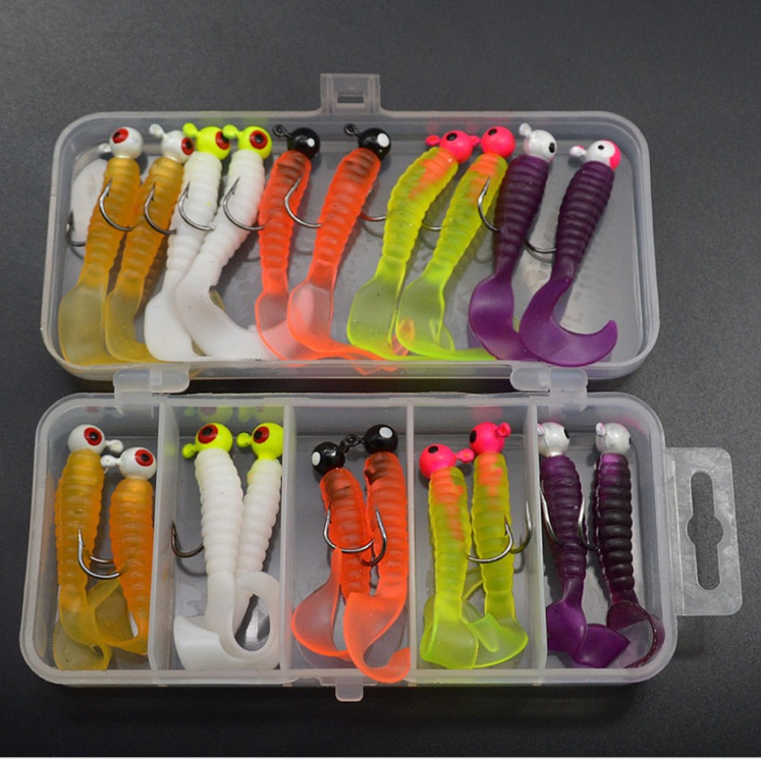 5 Colors Paddle Tail Fishing Lures Soft Plastic Baits Fresh Water Bass Swimbait Tackle Gear