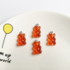 Realistic resin, pendant, earrings, accessory with accessories, wish, with little bears, handmade