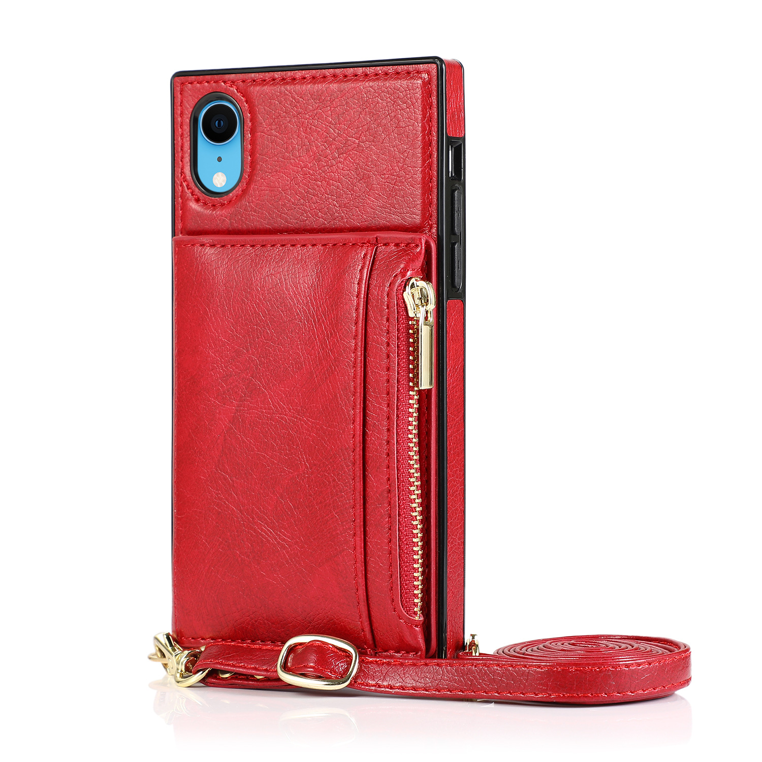 Crossbody Phone Case For Iphone 13 Wallet Protective Leather Cover_voghion.com
