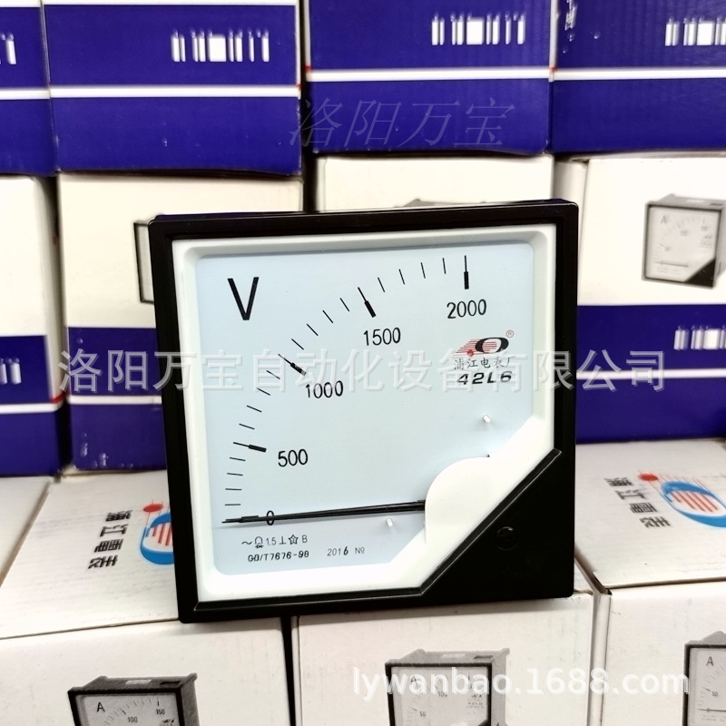 供应 中频机械指针交流电压表42L6 2000V直通中频炉配件