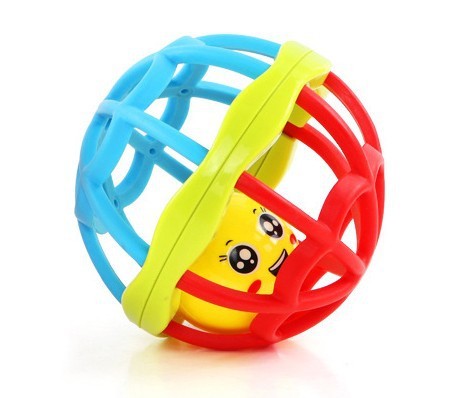 0-3 years old infants and young children rattle soft rubber ball dumbbell baby rattle hand grasping ball