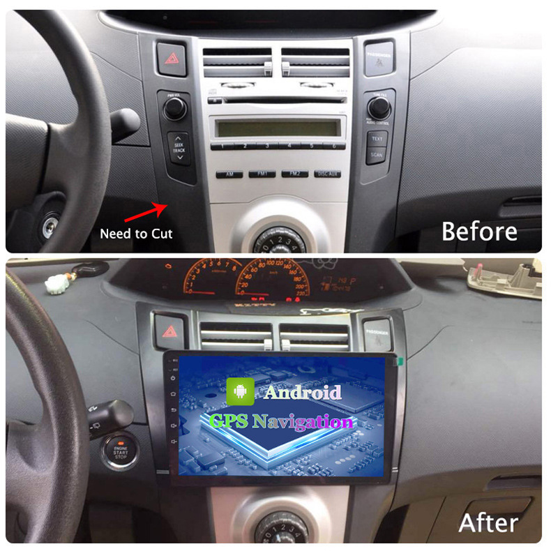 Cross-border goods, suitable for Toyota 08-11 Yaris car GPS navigation integrated machine, car navigation 
