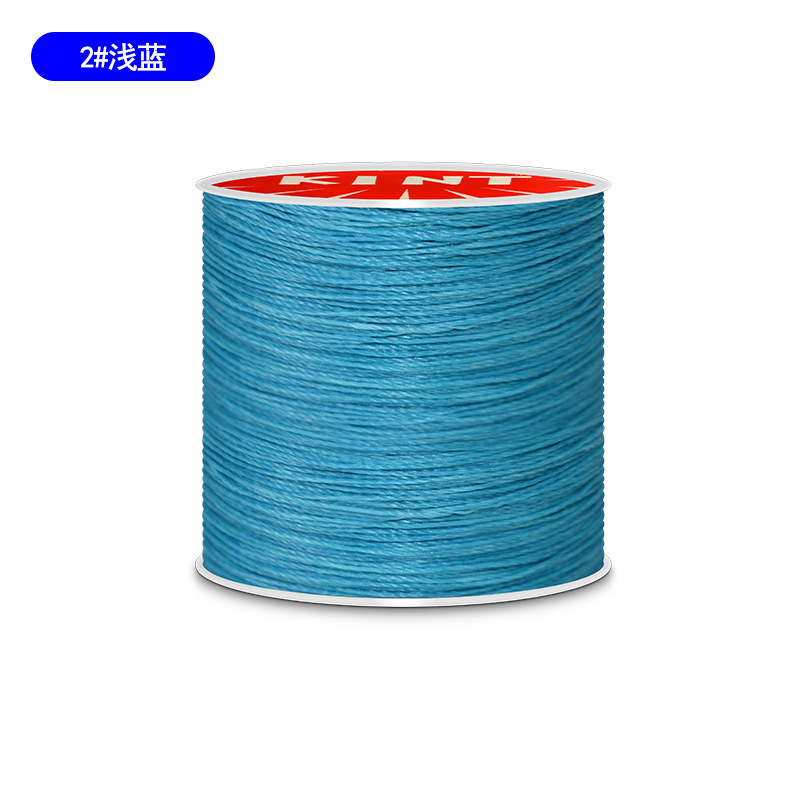 Cuerda de algodón KNT cuerda de poliéster cuerda trenzada de color hilo de cera de cuero DIY cuero hecho a mano redondo hilo de cera pulsera cuerda de cabeza