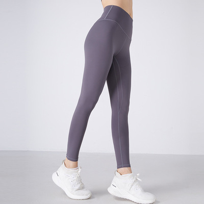 瑜伽裤女高腰显瘦裸感提臀弹力紧身外穿健身服跑步训练运动裤早秋|ms