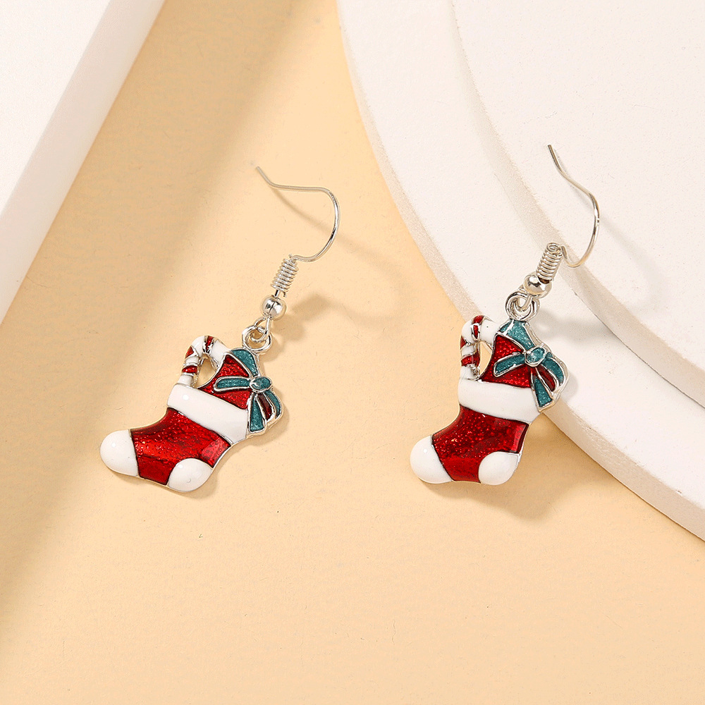 Pendientes Calcetines Arcos Largos Navideños display picture 6