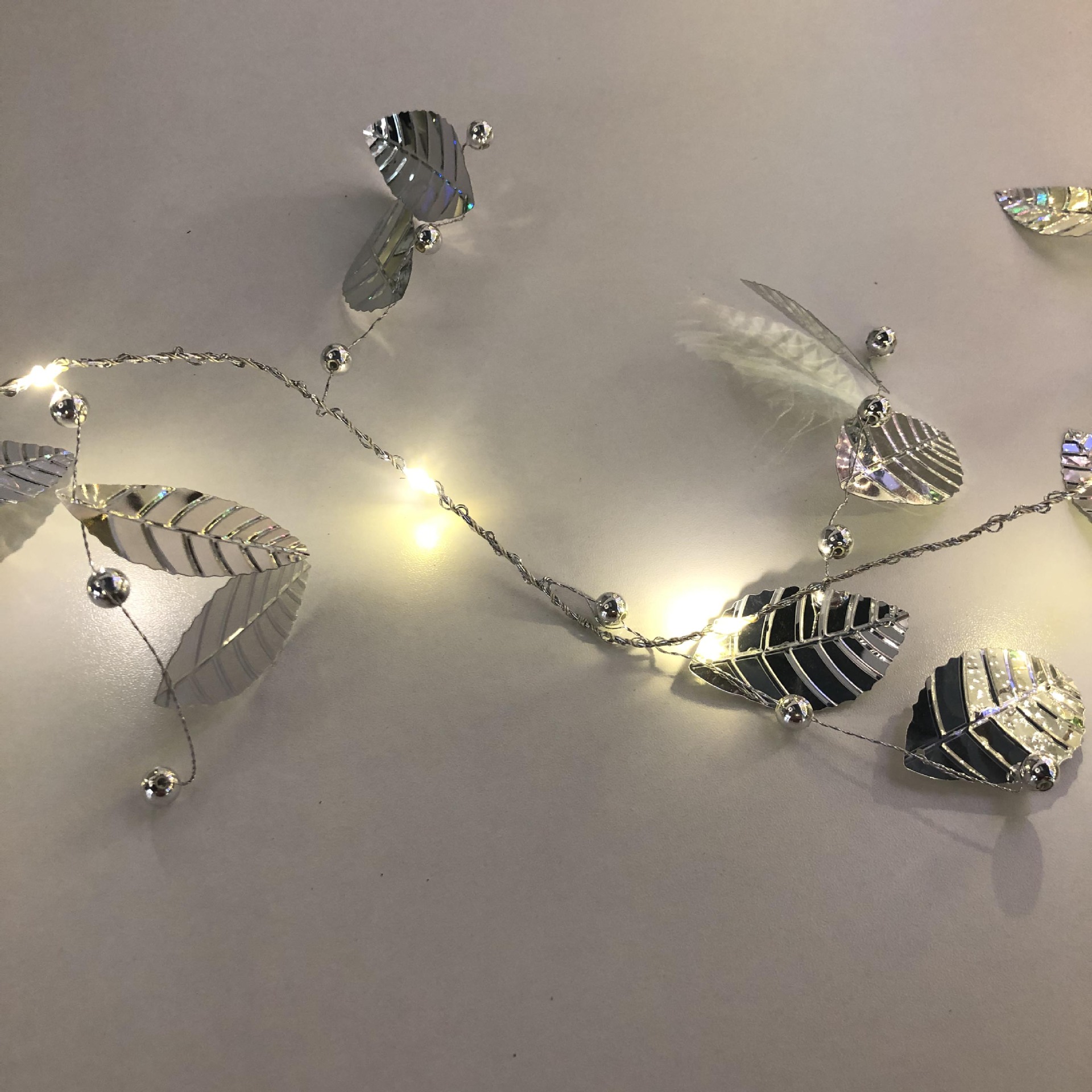 厂家直销LED铜线灯树叶配件鞭炮灯