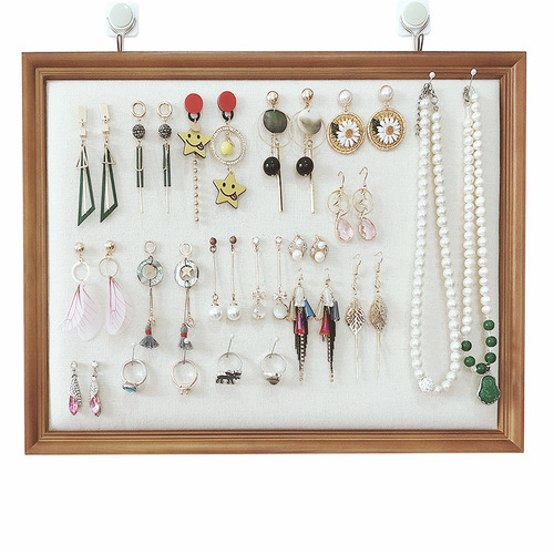 Retro wooden necklace display board wall hang xuemei hair ornament jewelry frame earring earrings storage stall display stand